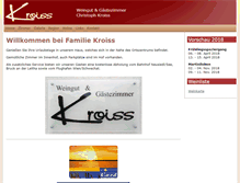 Tablet Screenshot of kroisswein.at